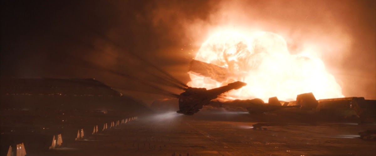 Attack on Arrakeen in Dune (2021) movie