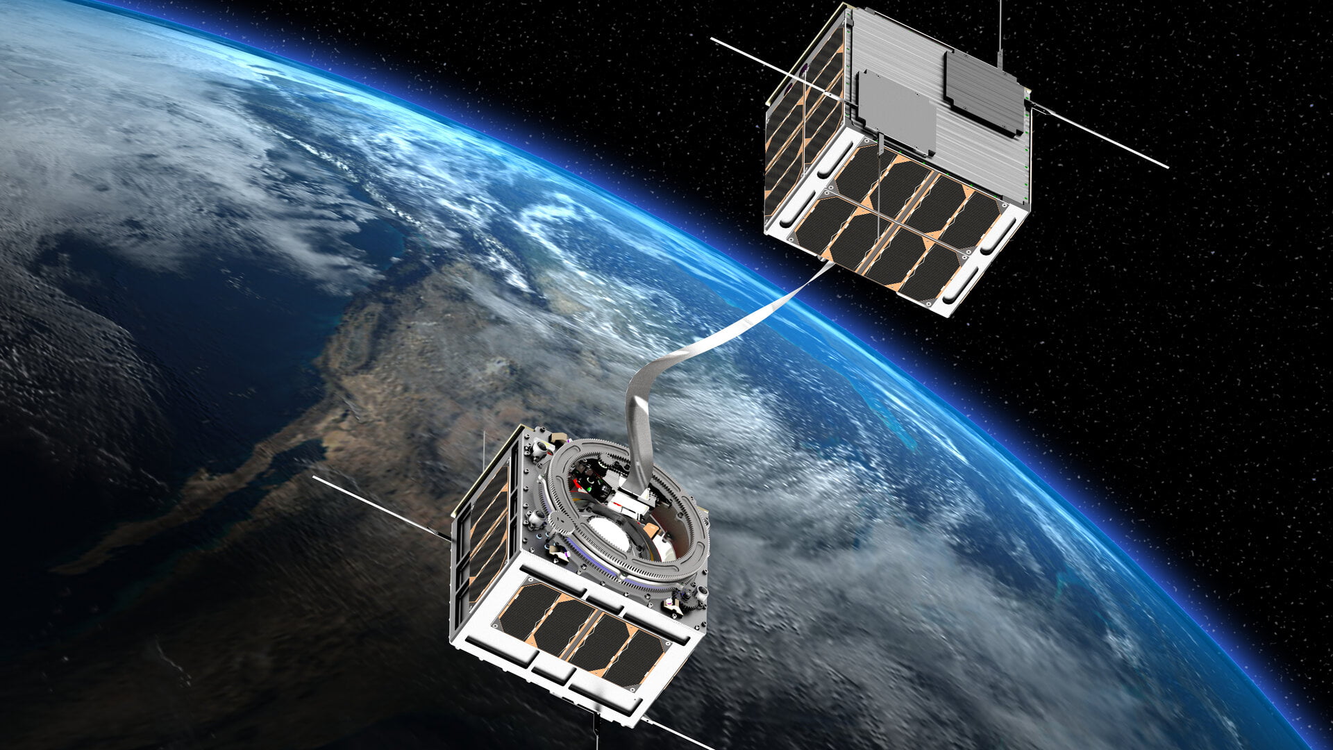 Tethered satellites for propulsion without fuel